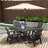 Geoff 4 - Person Patio Dining Set with Square Table-1211470230