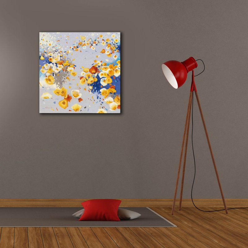«Millefiori» par Shirley Novak, art mural sur toile, H 26 po x l 26 po x P 1,5 po