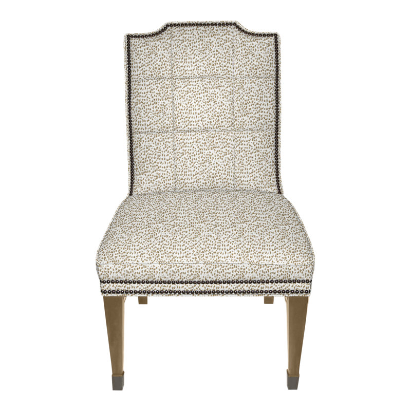 Travis By Michael Weiss Upholstered Dining Chair, Yes, Worthy Snow, Hampton