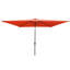 Parasol solaire rectangulaire de 3 m x 2 m avec fonction d'inclinaison et éclairage LED. Rotation possible pour terrasse.