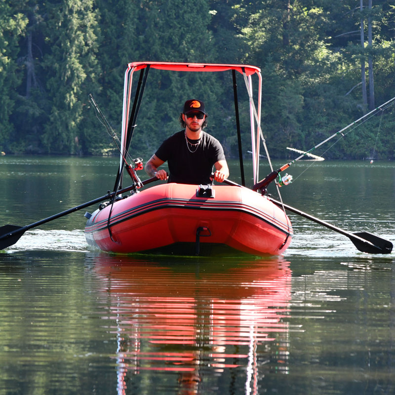 Auvent pour bateaux gonflables 12,5 pi de long, Rouge