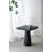 20x20x24" Black Square Side Table with Pedestal Base