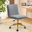 Chaise de bureau en velours Auctin-567156631