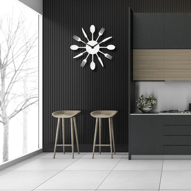 Arleht Metal Wall Clock, 49cm H x 49cm W x 2cm D