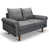 100% lin gris foncé est en rupture de stock