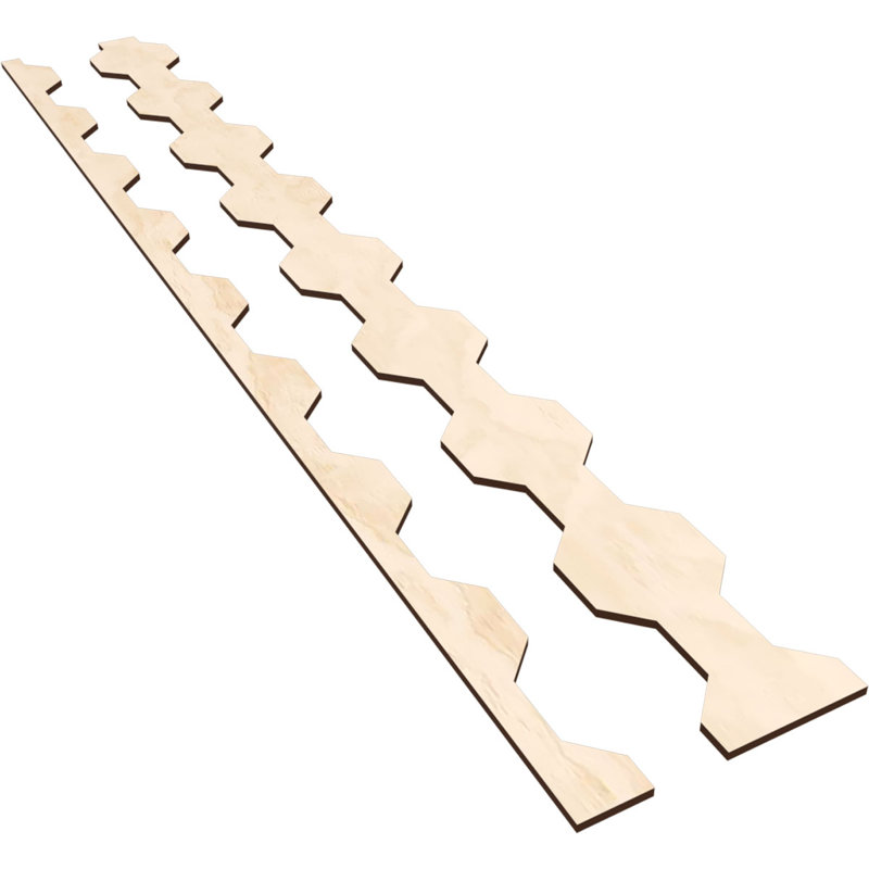 Pontiac Birch Adjustable Decorative Wood Slat Wall Panel Kit
