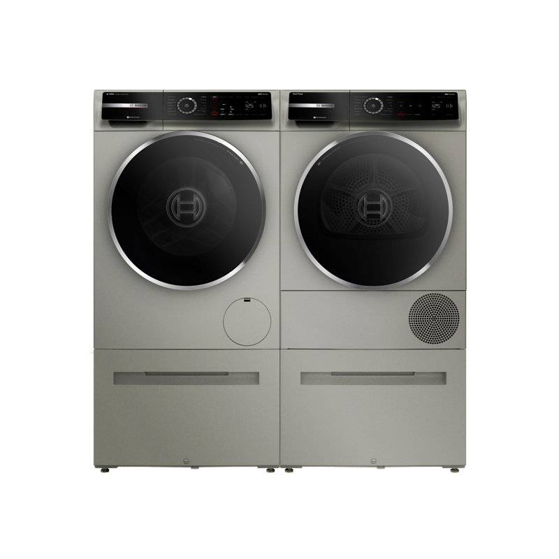 800 Series 2.4-Cu. Feet High Efficiency Stackable Steam Cycle Smart Front-Load Washer ( Pearl Steel ) ENERGY STAR