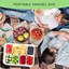 Plateau de service divisé avec couvercle et poignée - 8 compartiments, boîte à collation, charcuterie, boîte de collation portable pour les voyages, les fêtes, les pique-niques, la plage - organisateur de nourriture transparent pour les bonbons, les