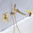 Wall Mount Bathtub Faucet Single Handle Tub Filler Shower Faucet Set with Brass Rough-in Valve-61549182
