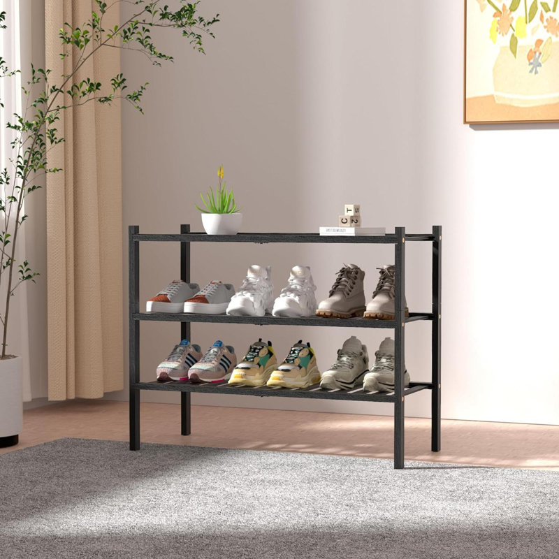 9 paires de rangement pour chaussures, Noir