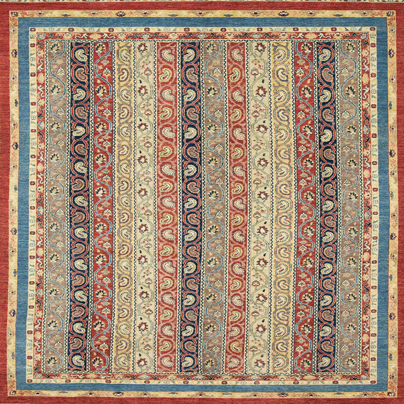 Abstract Indoor Rug, Square 7'