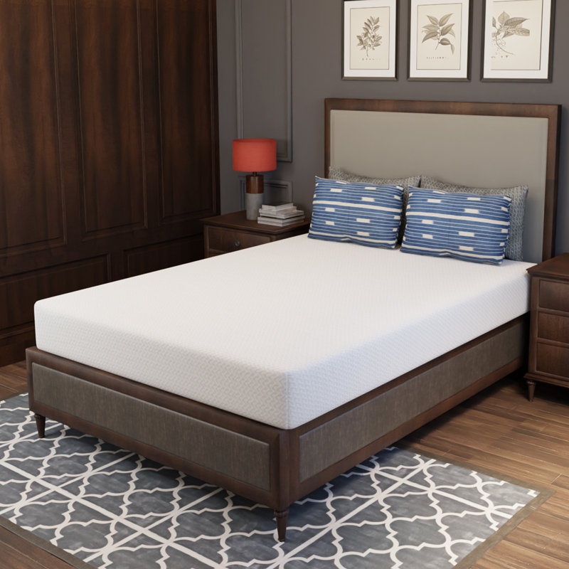 Matelas en mousse à mémoire de forme moyenne Alwyn Home Metompkin, Lit double, 8"