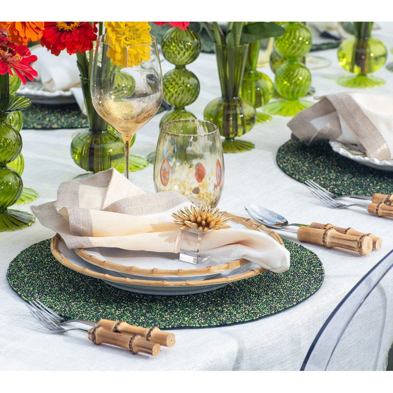 Enamor Stellar Napkin Ring, Gold
