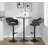 Lake Adjustable Bar Stools with Rounded T Footrest-101096478