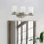 Miroir à 3 lumières en verre nickel satiné à intensité variable-92624147