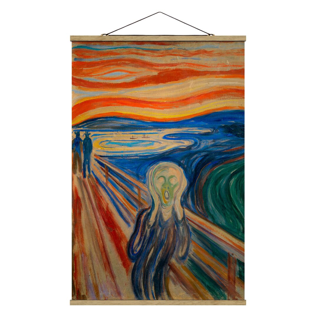 Stoffbild Der Schrei von Edvard Munch