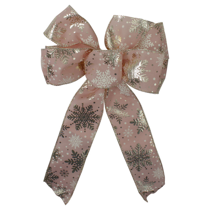 14'' Floral Fabric Bow