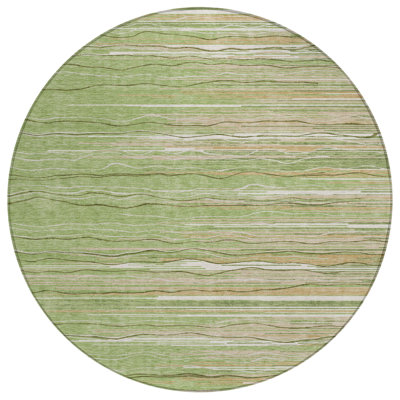  Machine Washable Indoor/Outdoor Chantille ACN996 Paprika Area Rug