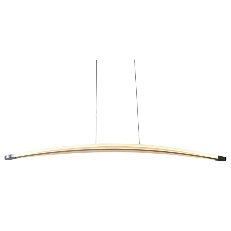 Mireille 1 - Light Matt Brushed Nickel LED Kitchen Island Pendant