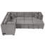 Canapé-lit modulaire en U 108,6 po avec deux ports USB-2104546657