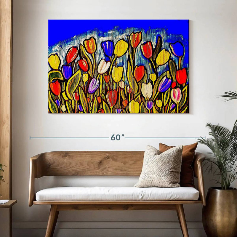 Harnek Dancing Tulis, 32" H x 48" W