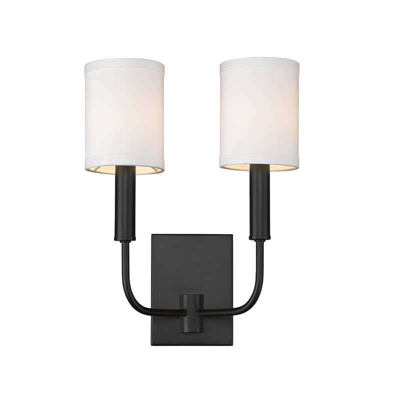 Danzel Candle Wall Light, Black