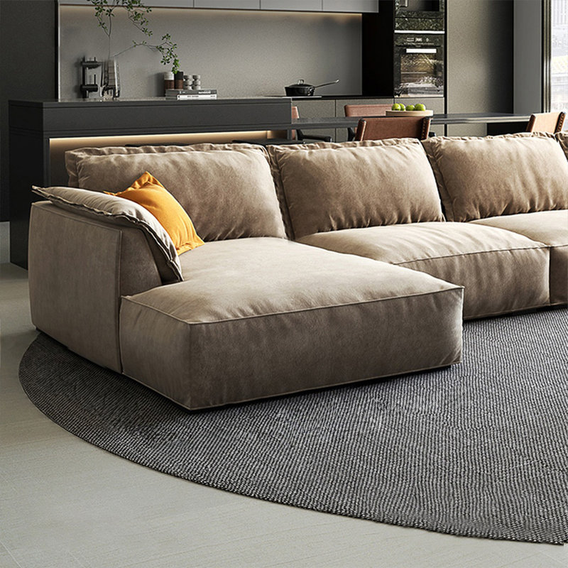 Canapé modulaire 2 pièces rembourré, 33.46" H x 125.98" W x 62.99" D, Orienté à gauche (vu de face)