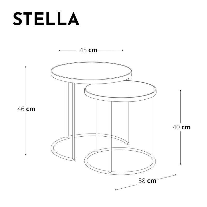 STELLA Frame Nesting Tables