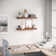 Miami 24" W x 8" D Floating Shelves Set with Invisible Wall Mount Brackets