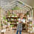 Polycarbonate Greenhouse, Winter Greenhouses For Outdoors,Outdoor Greenhouse With Roof Air Vent, Heavy Duty Walk-In Aluminum Green House For Outside Garden Backyard-120880100-120880098