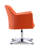 Raisa Faux Leather Swivel Armchair-25610868