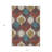 3' X 5' Blue Ogee Washable Indoor Outdoor Area Rug