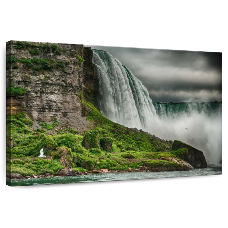 Alvord Niagara Falls During Storm, 34" H x 51" W