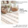 Machine Washable Non Slip Modern Area Rugs for Living Room Bedroom Dining Room - Brown/Cream