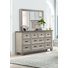 Mirabeau 9-Drawer 68" W Solid Wood Dresser with Mirror