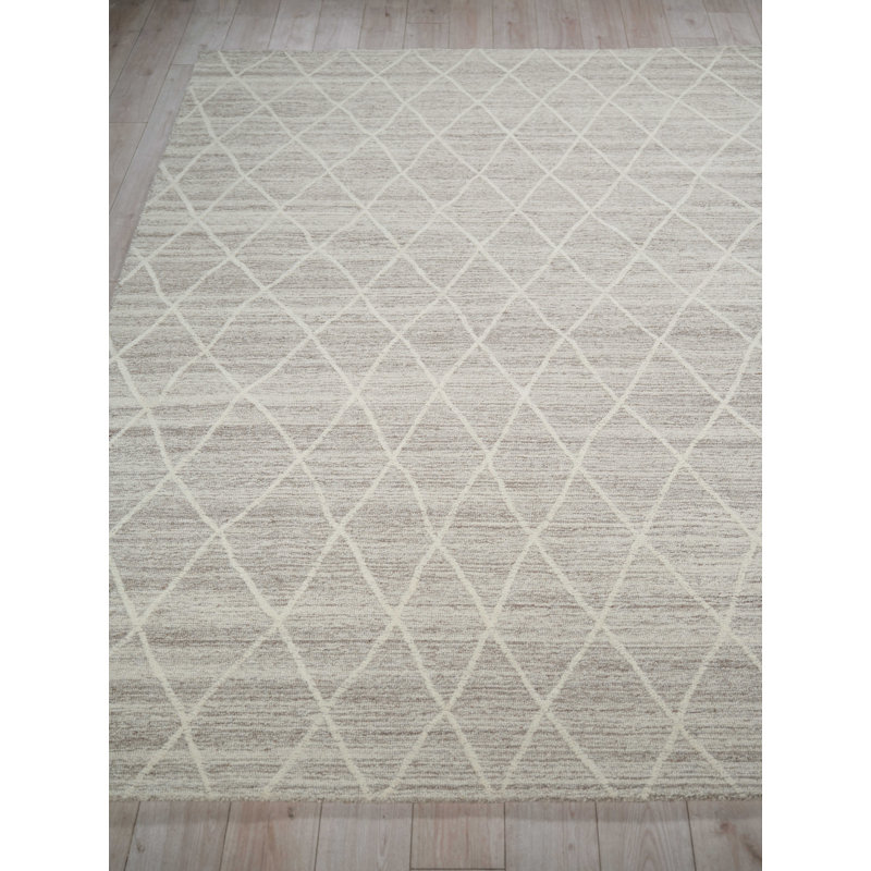 Kodiak hand-tufted New Zealand Wool Beige/Ivory Area Rug