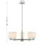 Lustre 5 lumières Aldegonde en nickel satiné-129437297