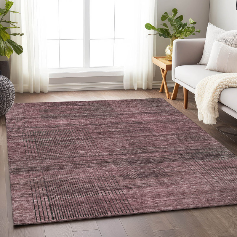 Tapis Prlot Merlot de qualité supérieure lavable à la machine, Rectangle 10 pi x 14 pi