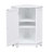 Bathroom Cabinet Triangle Corner Storage Cabinet With Adjustable Shelf Modern Style MDF Board