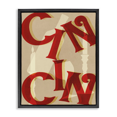 Cadre flottant Cin Cin Wine & Candles, design par Lil 'Rue