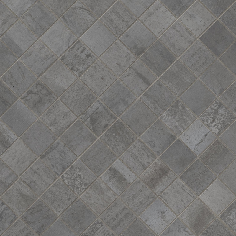 Vante 12 in. x 12 in. Matte Porcelain Mosaic Floor and Wall Tile, Umbra