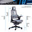 Fauteuil de direction gris ergonomique