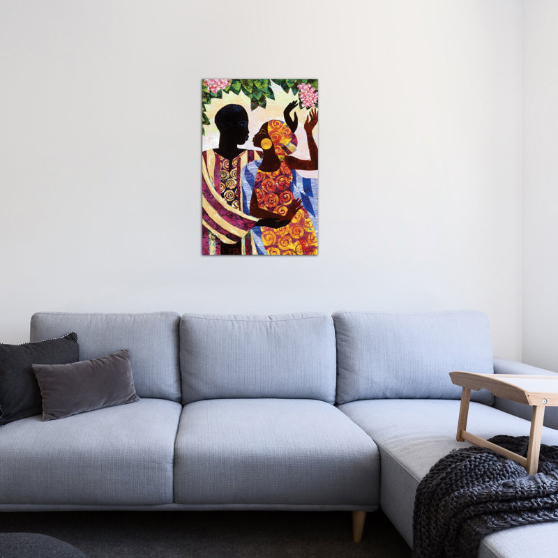 «In the Garden» par Keith Mallett, impression sur toile, H 26 po x l 18 po x P 1,5 po, Toile tendue, Pas de tapis