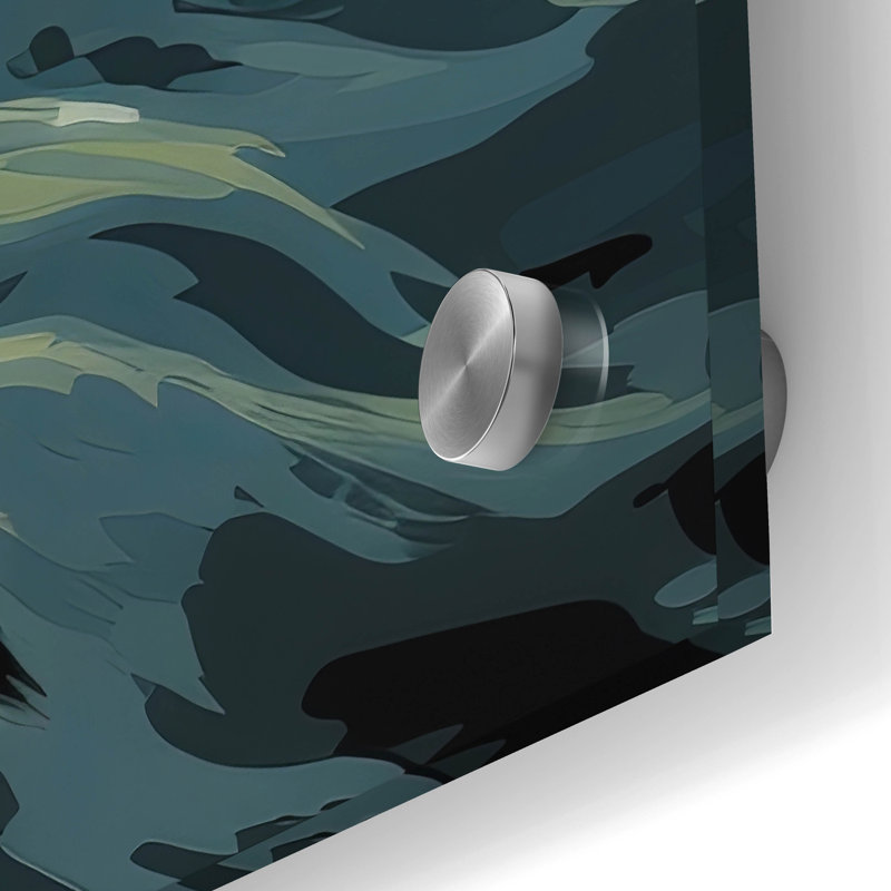  «Black Bear Canoe» par Jim Baldwin, art mural en verre acrylique, 24 po x 36 po, H 36 po x l 24 po