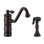 Whitehaus Collection Single Lever Faucet with Traditional Swivel Spout and Solid Brass Side Spray