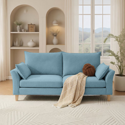 79'' Wide Modern Upholstered Deep Seat Sofa