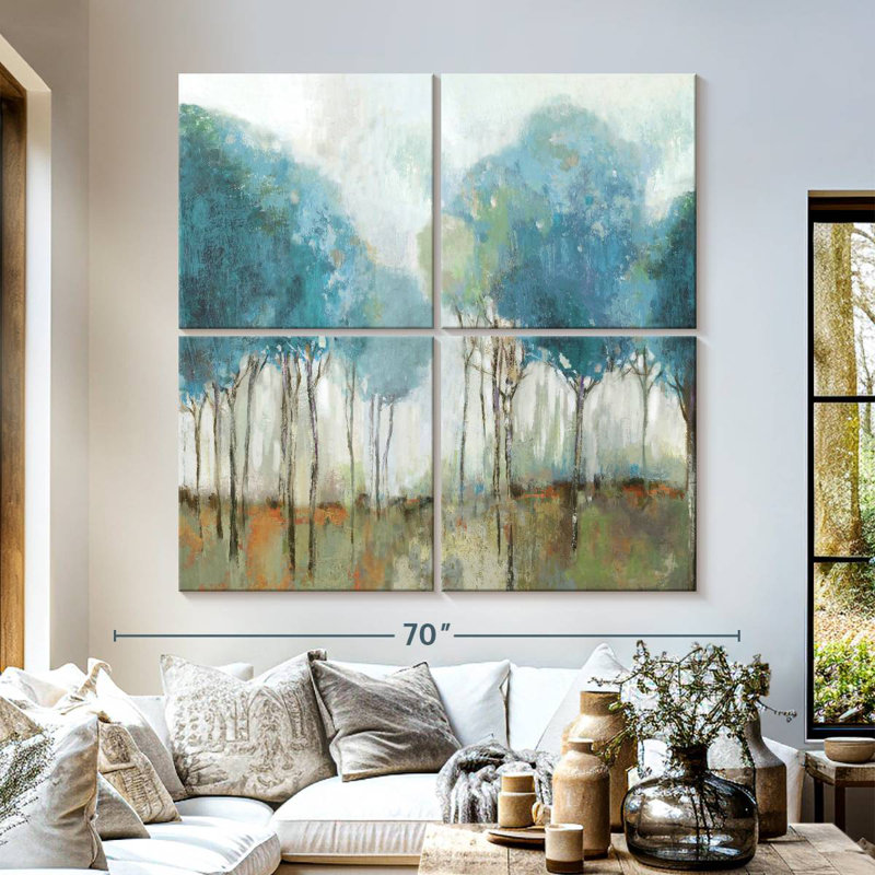 Harnek Misty Meadow II, 57" H x 57" W