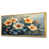 Toile avec cadre flottant or