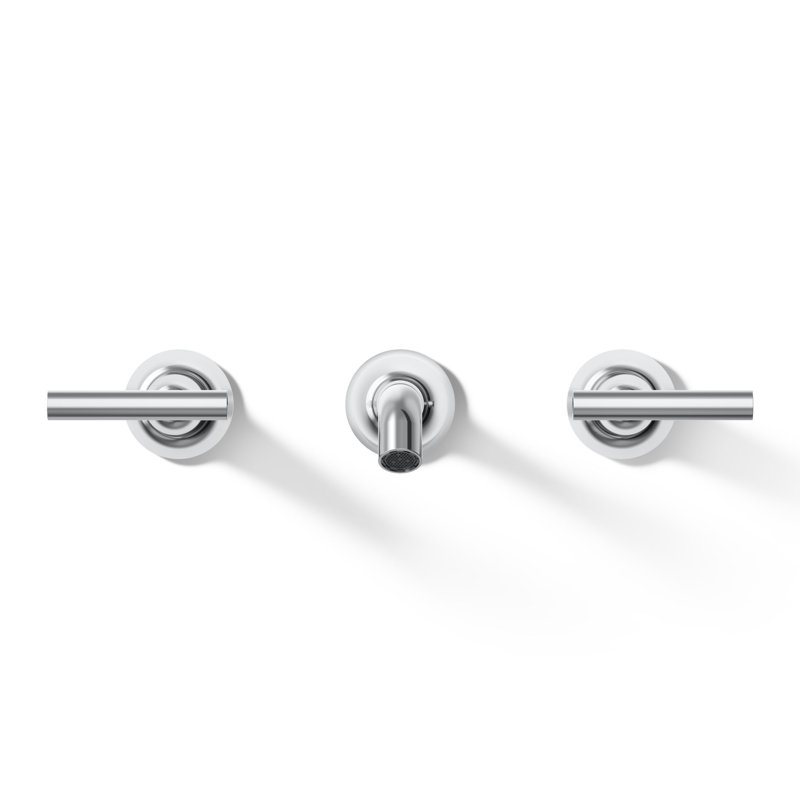 Purist® Wall-Mounted Bathroom Faucet, Polished Chrome, Lever Handle