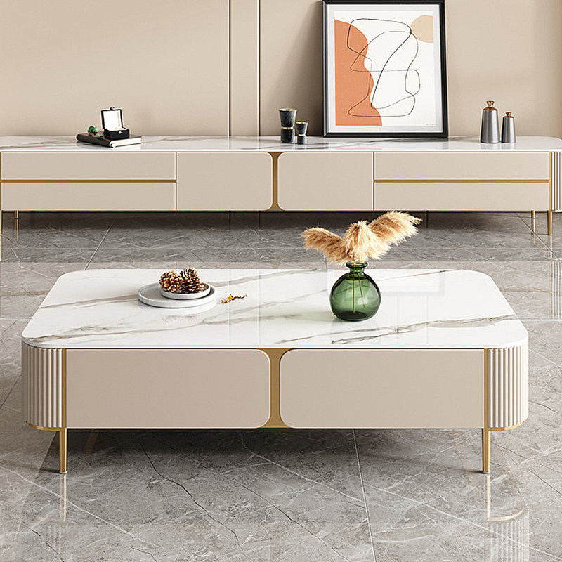 Table basse en acier inoxydable